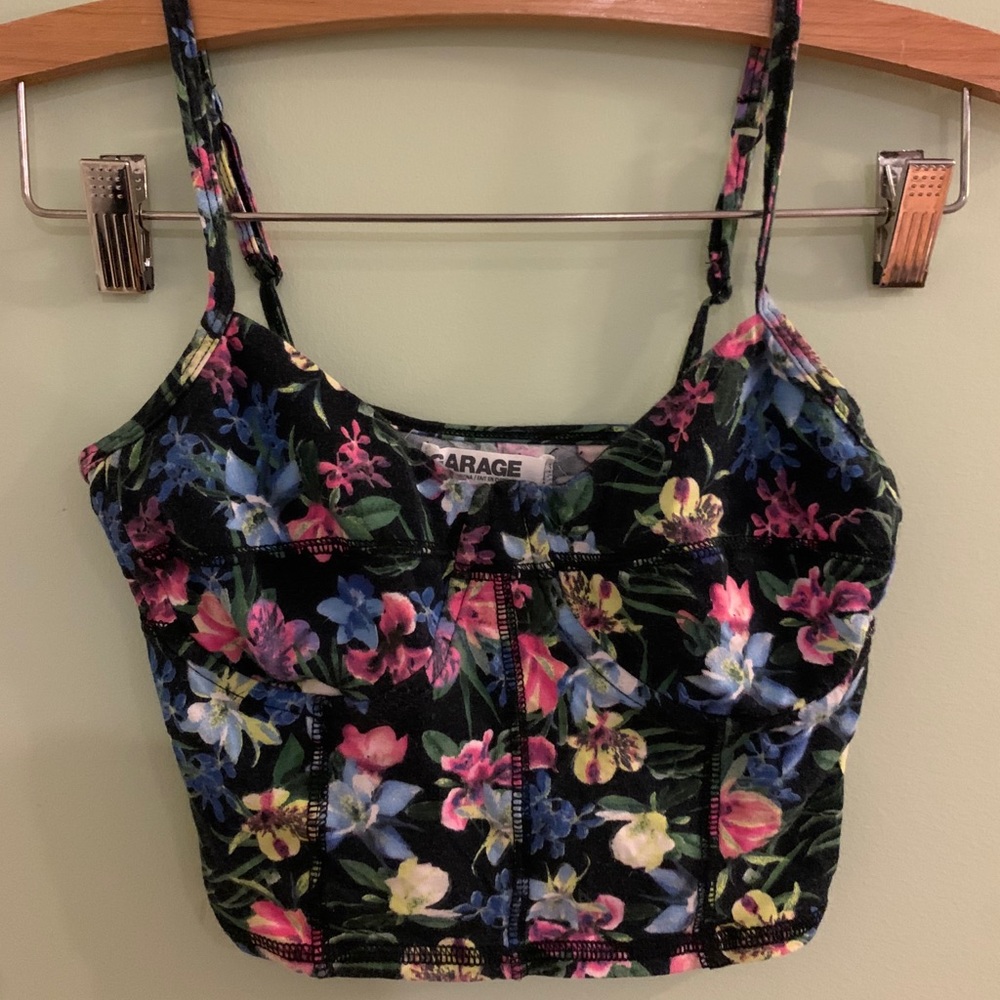 Garage Floral Bralette/Crop Top